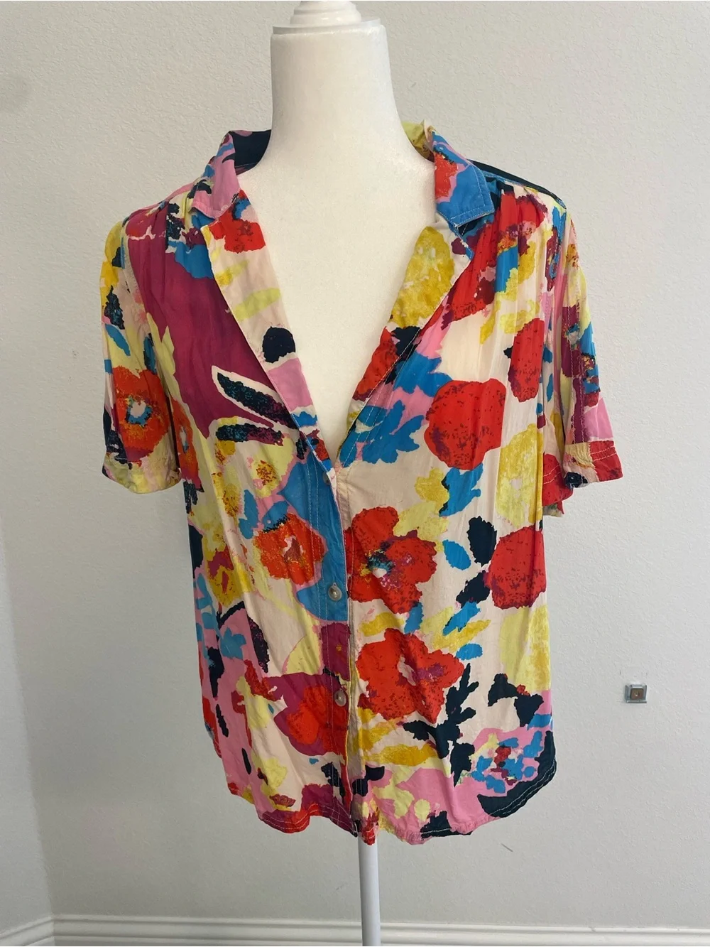 We The Free Multicolor Floral Button-Down Shirt - Picture 2 of 8